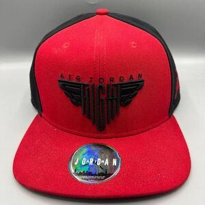 Air Jordan Flight Hat Men Red Black Embroidered Jumpman Snap Back Cap‎